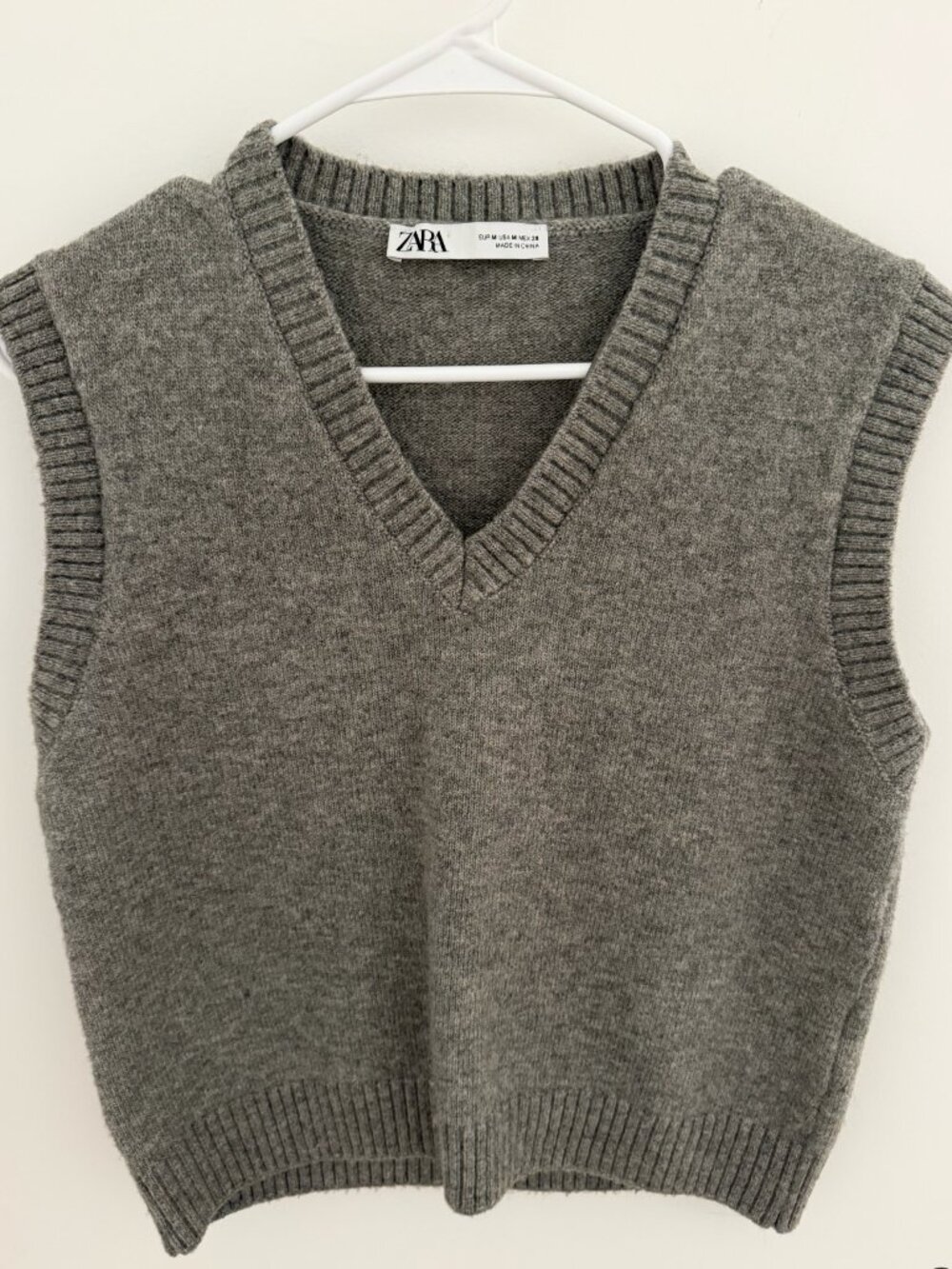Zara Knit Vest Grey
